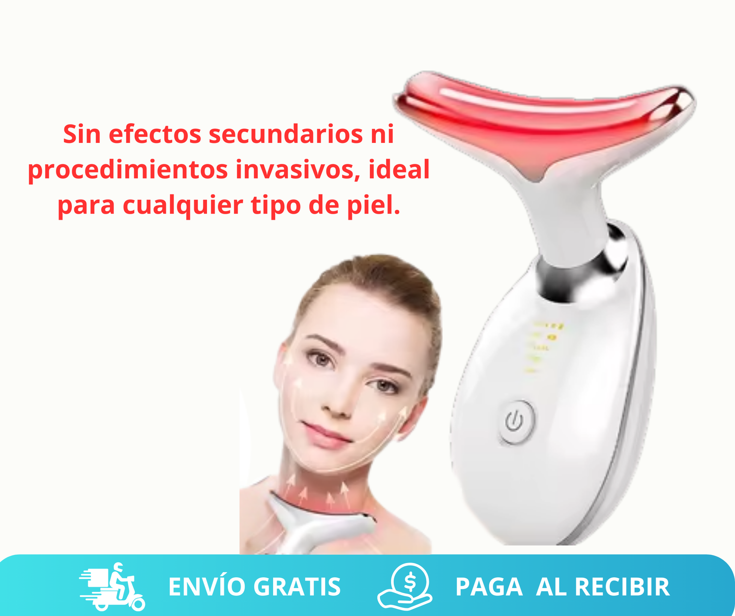 3-in-1 LED Facial Lifting Massager