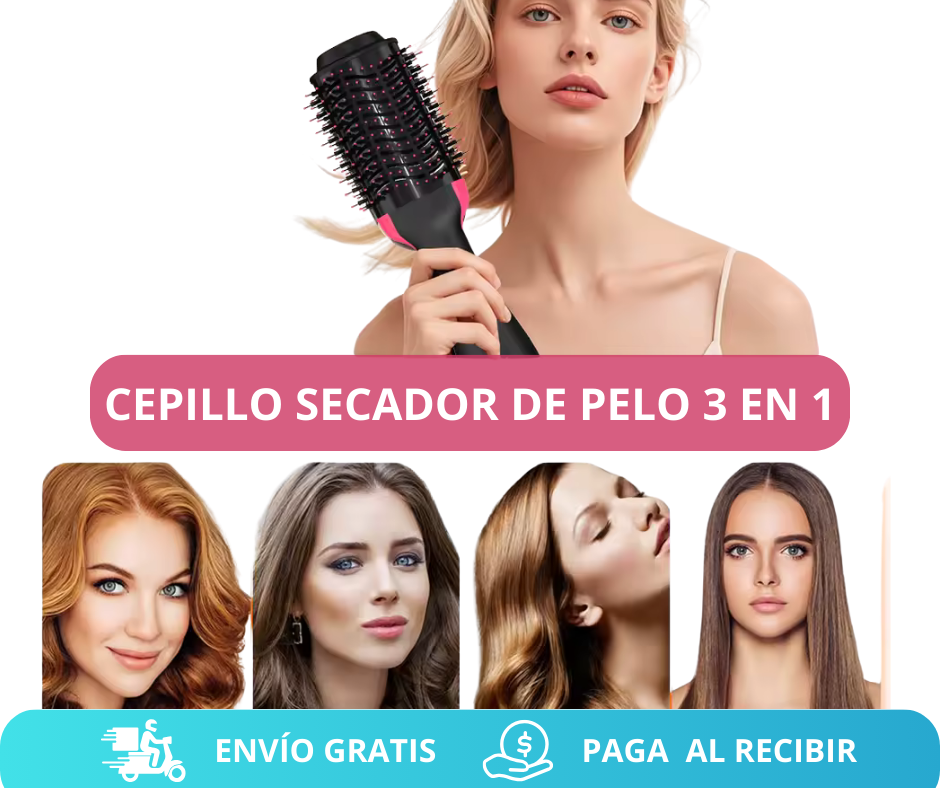 Cepillo Secador 3 en 1 Hair Dryer Brush