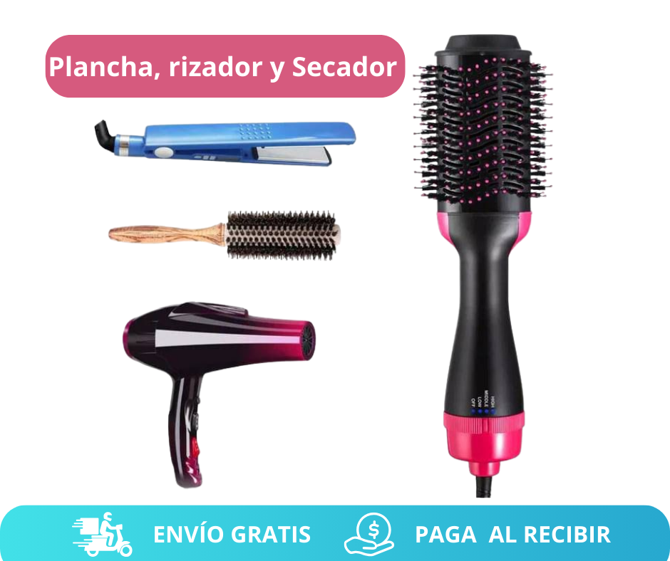 Cepillo Secador 3 en 1 Hair Dryer Brush