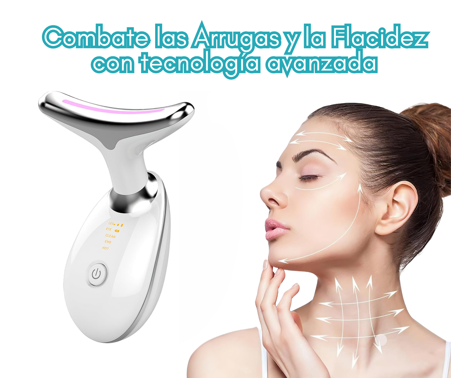 3-in-1  LED Facial Lifting Massager