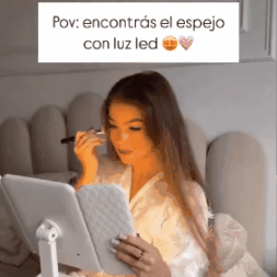 VisiBelle - Espejo Led Plegable en tres